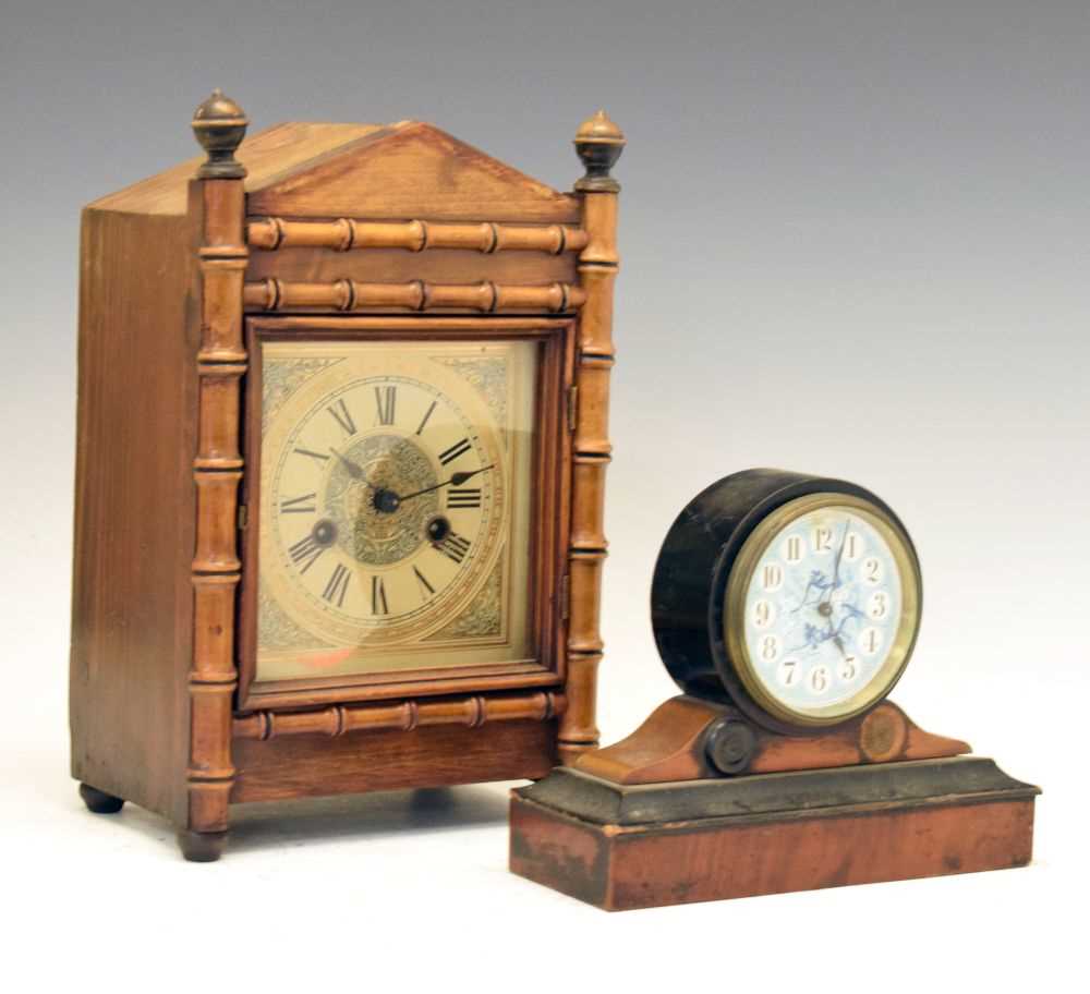Lot 352 - Late 19th Century German mantel clock in the