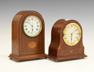 Lot 353 - Two early 20th Century inlaid mantel clocks
