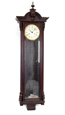 Lot 381 - Julian Stanton two-weight Vienna wall clock