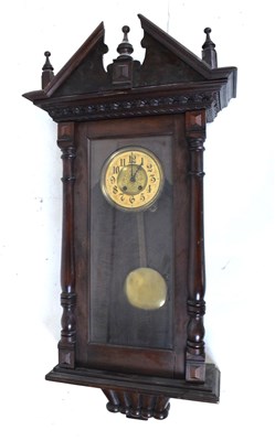 Lot 374 - Early 20th Century Vienna wall clock