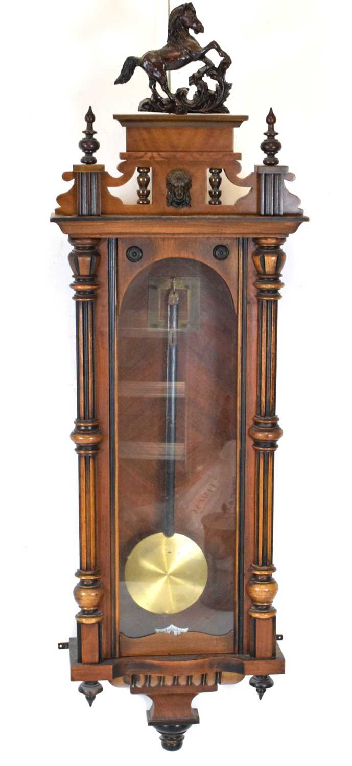 Lot 371 Walnutcased Vienna wall clock case