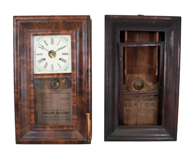 Lot 382 - Late 19th Century American wall clock