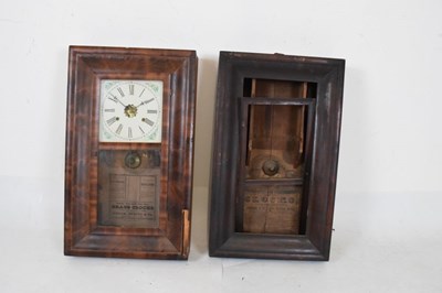 Lot 382 - Late 19th Century American wall clock