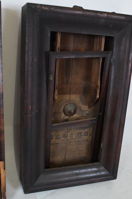 Lot 382 - Late 19th Century American wall clock