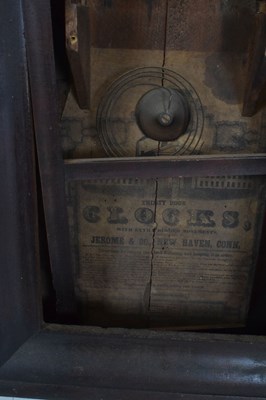 Lot 382 - Late 19th Century American wall clock