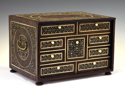 Lot 175 - 18th Century Indian ivory table cabinet