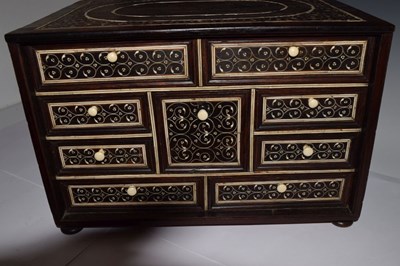 Lot 175 - 18th Century Indian ivory table cabinet