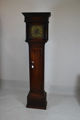 Lot 420 - Mid 18th Century single-hand longcase clock