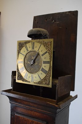 Lot 420 - Mid 18th Century single-hand longcase clock