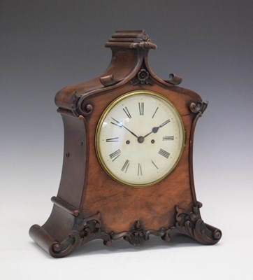 Lot 428 - Mid 19th Century mahogany-cased twin fusee bracket clock