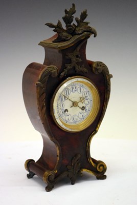 Lot 422 - Late 19th Century French tortoiseshell clock