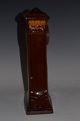 Lot 334 - Rare Doulton Kingsware pottery clock designed by Charles Noke