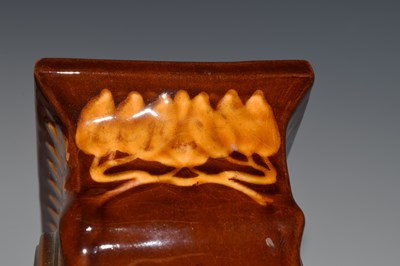 Lot 334 - Rare Doulton Kingsware pottery clock designed by Charles Noke