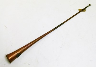 Lot 259 - 19th century copper coaching horn
