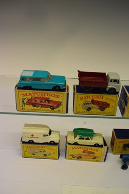 Lot 198 - Twelve boxed Matchbox Series Lesney diecast model vehicles