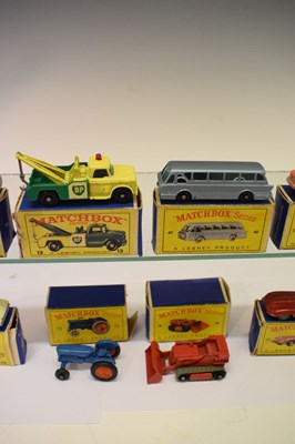 Lot 198 - Twelve boxed Matchbox Series Lesney diecast model vehicles