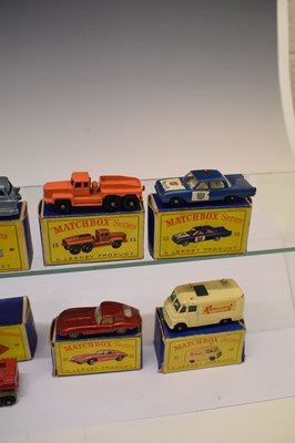 Lot 198 - Twelve boxed Matchbox Series Lesney diecast model vehicles