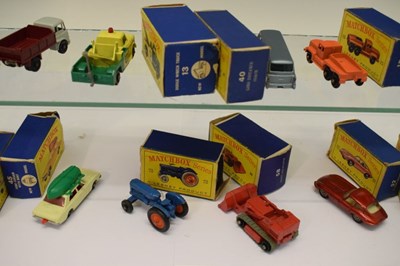 Lot 198 - Twelve boxed Matchbox Series Lesney diecast model vehicles