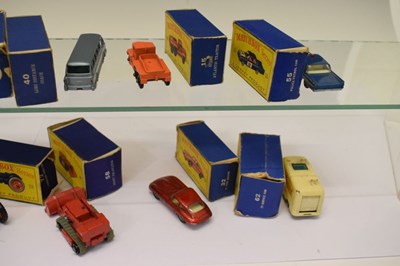 Lot 198 - Twelve boxed Matchbox Series Lesney diecast model vehicles