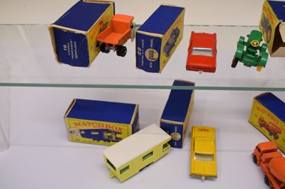 Lot 199 - Twelve boxed Matchbox Series Lesney diecast model vehicles