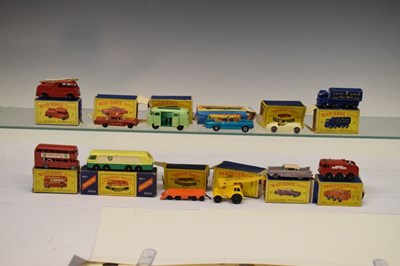 Lot 200 - Twelve boxed Matchbox Series Lesney diecast model vehicles