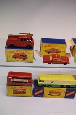 Lot 200 - Twelve boxed Matchbox Series Lesney diecast model vehicles