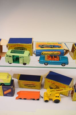 Lot 200 - Twelve boxed Matchbox Series Lesney diecast model vehicles