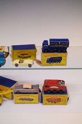 Lot 200 - Twelve boxed Matchbox Series Lesney diecast model vehicles