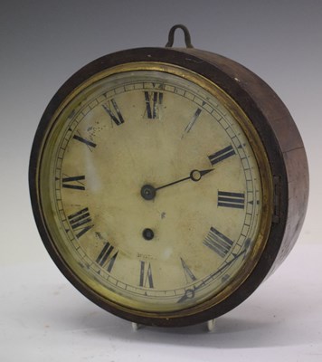 Lot 405 - Rosewood cased Bristol bulkhead-style wall timepiece