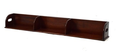 Lot 627 - 19th Century mahogany shelf (with carry handles)