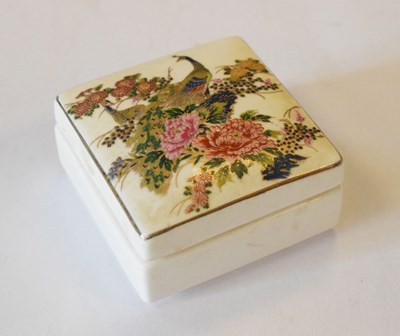 Lot 358 - Japanese Satsuma box and cover