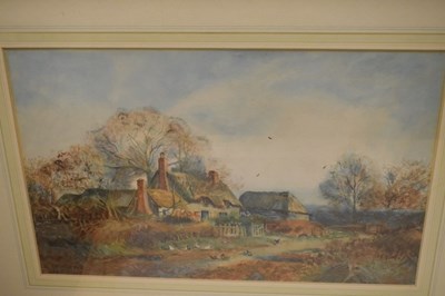 Lot 667 - Lily Thornton - Pair of watercolours - Farmyard scenes