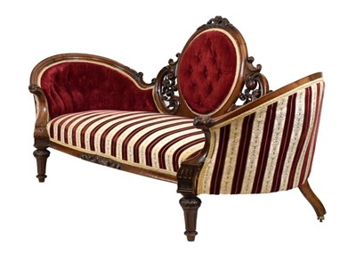 Lot 484 - Victorian mahogany settee