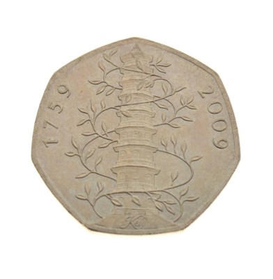Lot 131 - Royal Mint 2009 'Kew Gardens' 50p coin (1)
