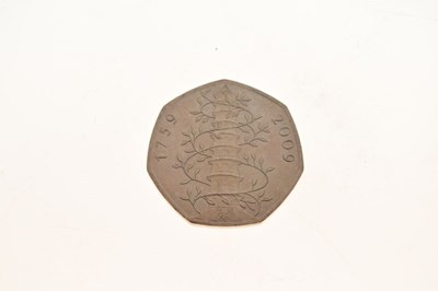 Lot 131 - Royal Mint 2009 'Kew Gardens' 50p coin (1)