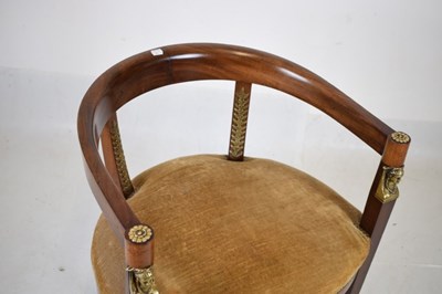 Lot 635 - French Empire-style tub armchair