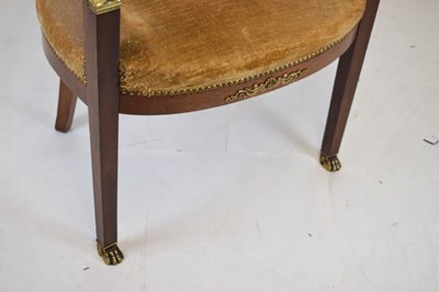 Lot 635 - French Empire-style tub armchair