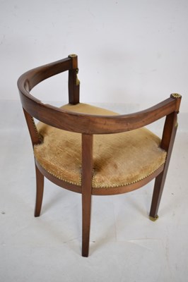Lot 635 - French Empire-style tub armchair