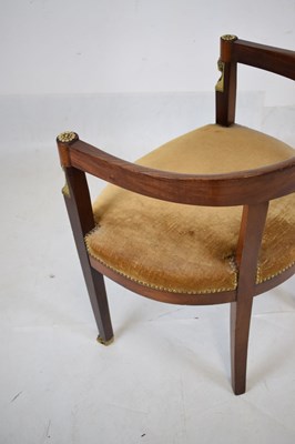 Lot 635 - French Empire-style tub armchair