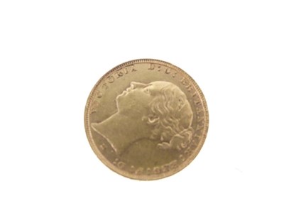 Lot 136 - Coins - Victorian gold sovereign, 1885
