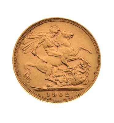 Lot 99 - Coins - Edward VII gold sovereign, 1902