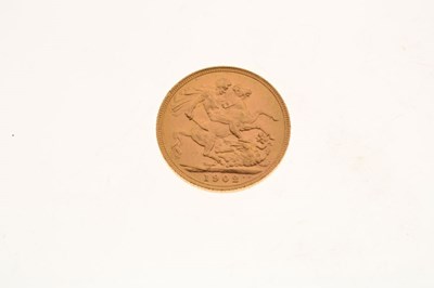Lot 98 - Coins - Edward VII gold sovereign, 1902