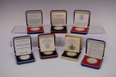 Lot 141 - Coins - Quantity of Royal Mint silver crowns in presentation boxes, etc