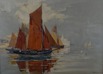 Lot 335 - Eric Craddy - Oil on canvas, 'Waiting for a breeze'