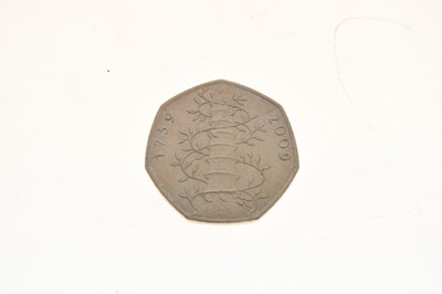 Lot 129 - Royal Mint 2009 'Kew Gardens' 50p coin (1)