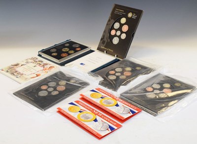 Lot 145 - 1995 proof coin collection, six uncirculated 'Emblems of Britain' coin sets, etc