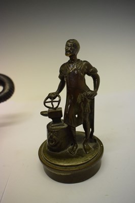 Lot 242 - Vulcan mascot radiator cap, etc.