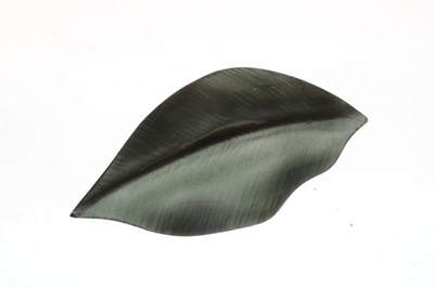 Lot 31 - Anton Michelsen  enamel leaf brooch