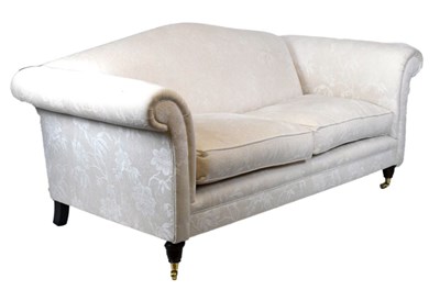 Lot 774 - Cream upholstered sofa