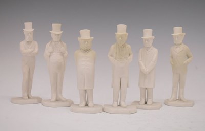 Lot 272 - Set of six James Hadley Royal Worcester 'Politician' figures